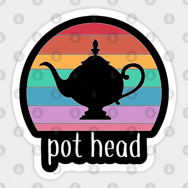 Tea Pot Head Rainbow Sticker by Timeforplay